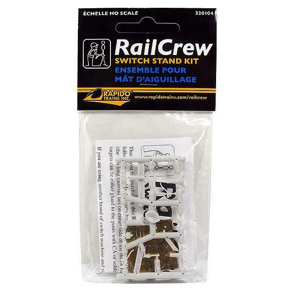 HO Rapido 320105 RailCrew Switch Stand Kit 12 Pack