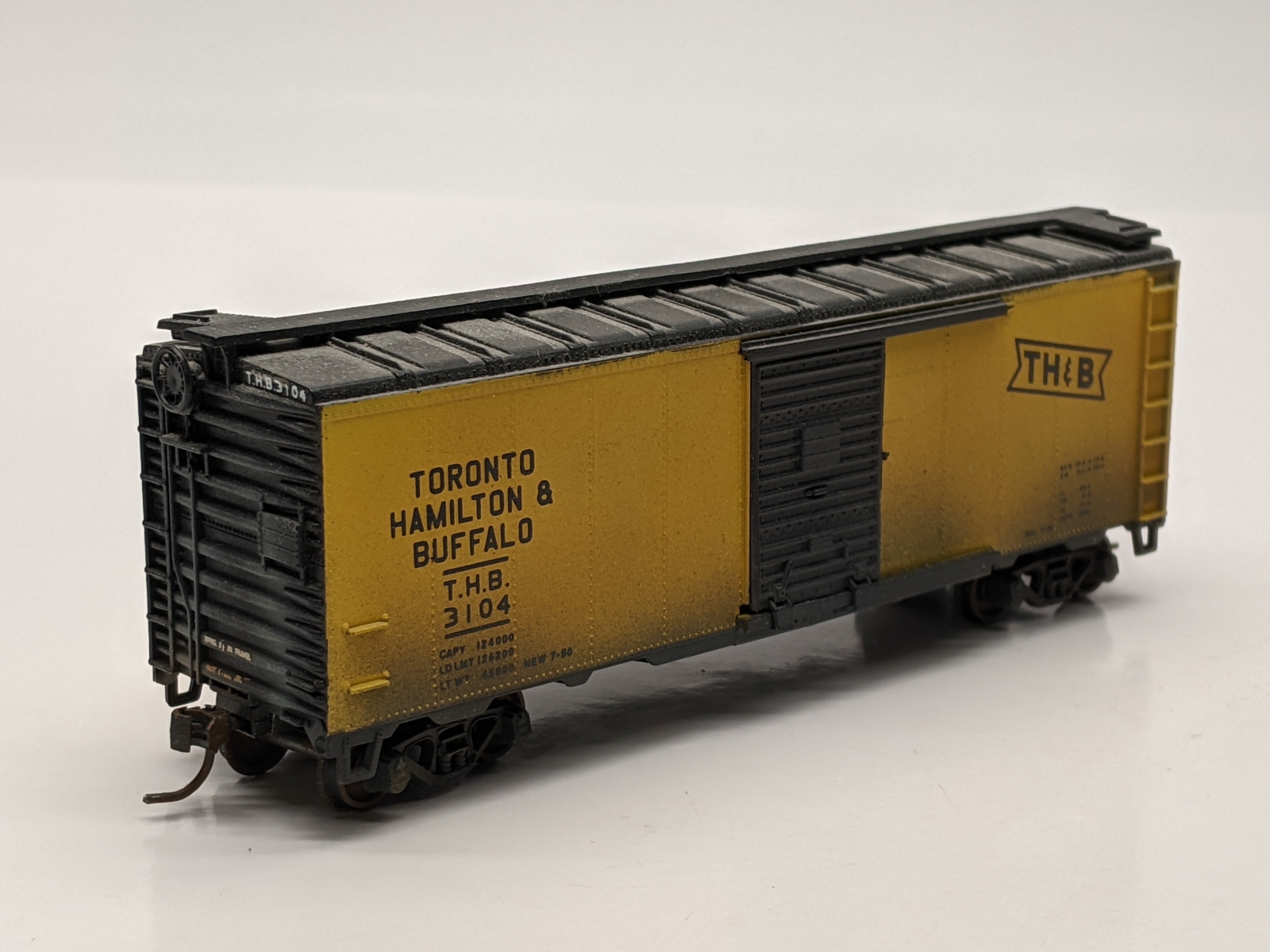 (Lot of 2) HO Toronto Hamilton & Buffalo / TH&B 40ft Box & 50ft Flat For Sale Kingston