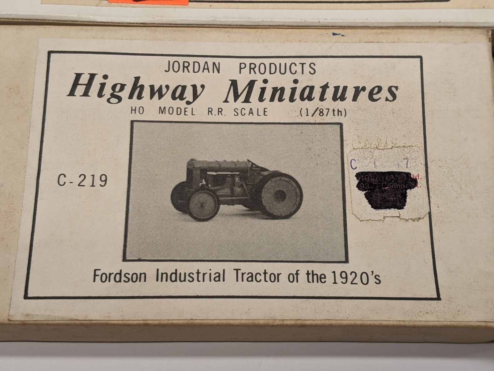 Lot of 4 Jordan Highway Miniatures C 209 216 217 219 HO