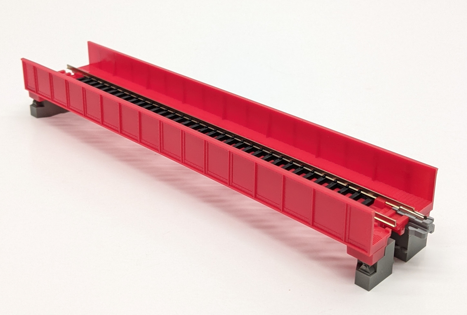 Kato N Scale UniTrack Single Track Plate Girder Bridge 186mm Gray (20-452) – New From Japan