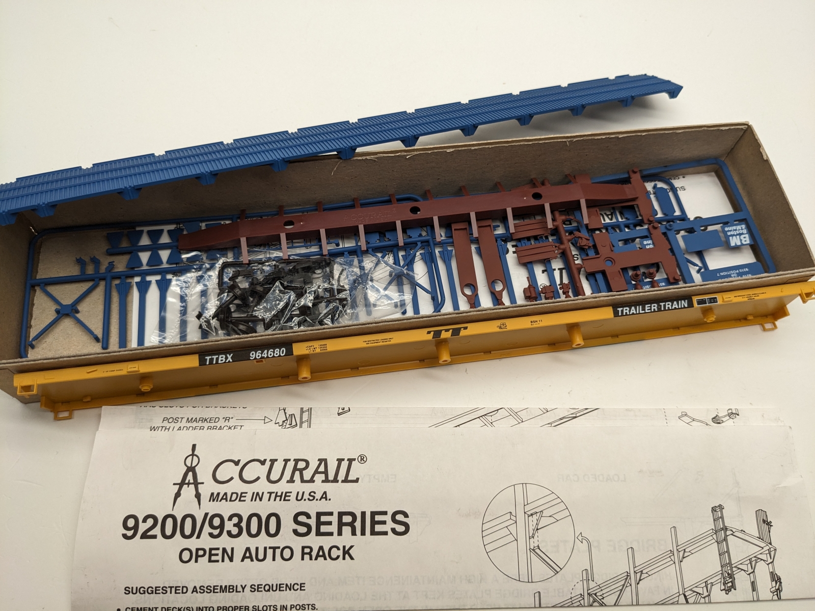 (Lot of 6) Accurail HO Bi-Level & Tri-Level Open Auto Rack Kits For ...