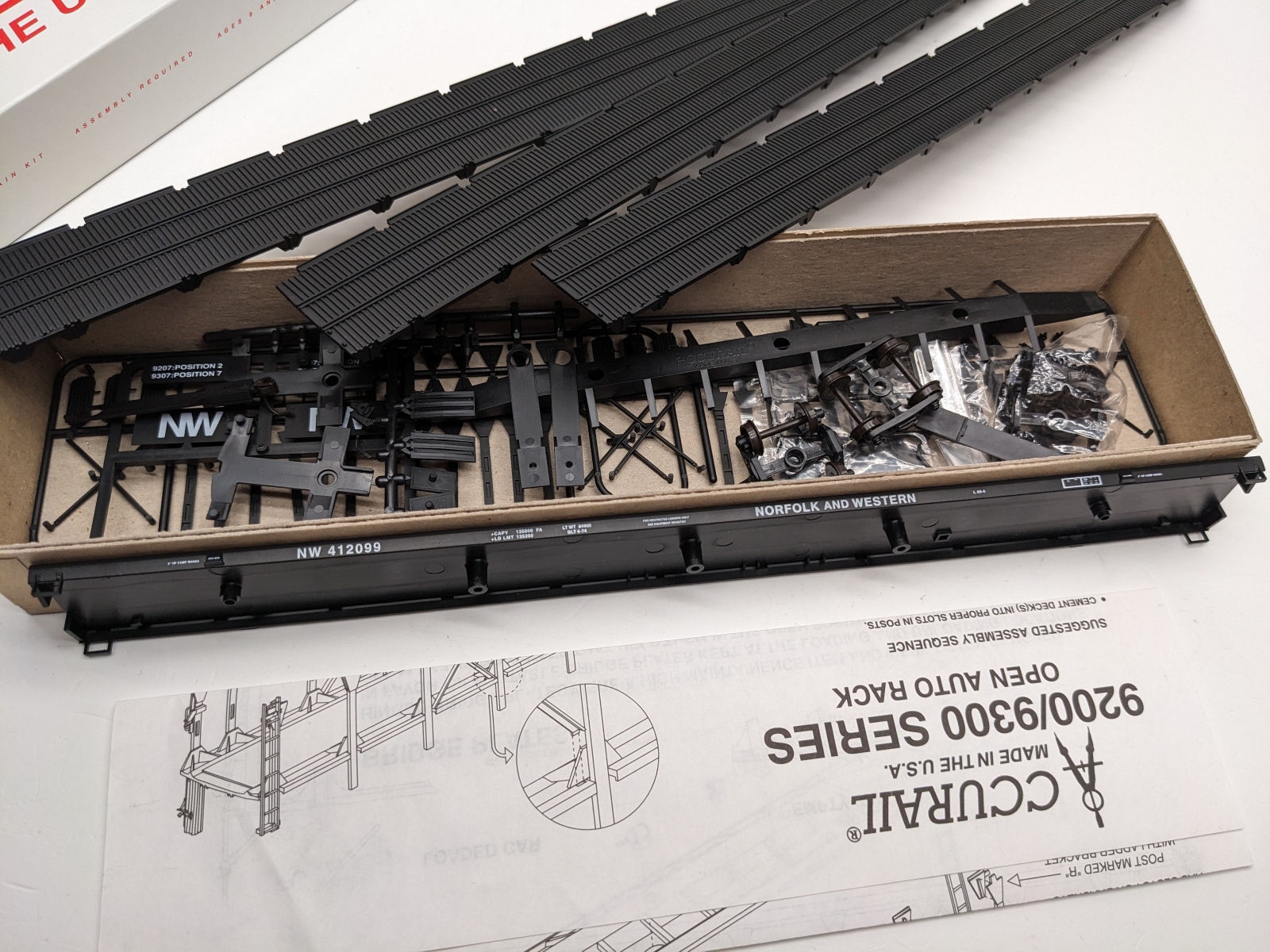 (Lot of 6) Accurail HO Bi-Level & Tri-Level Open Auto Rack Kits For ...