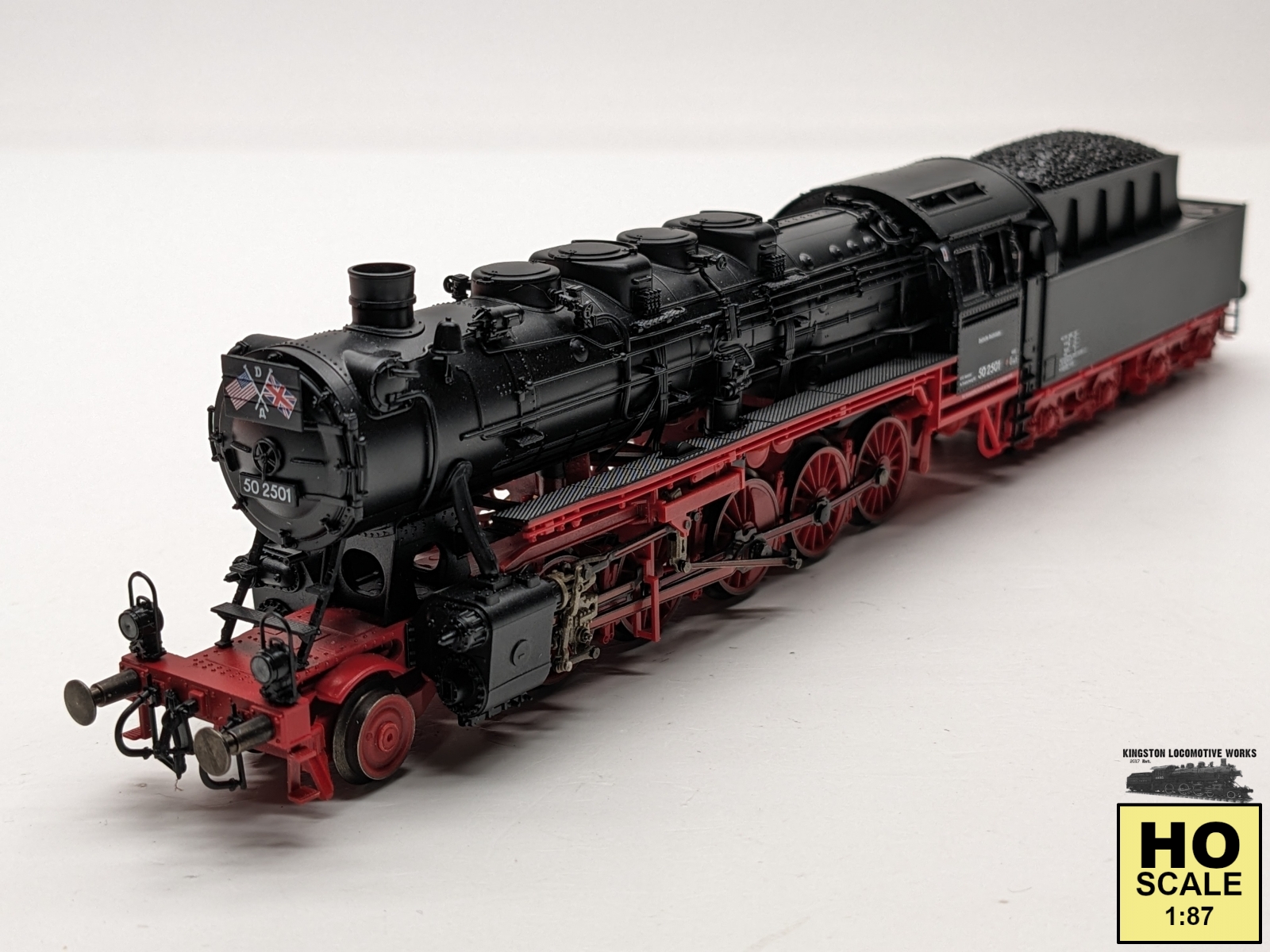 Roco 43145 HO BR 50 2-10-0 & Tender - DR #50 2501 - DC For Sale