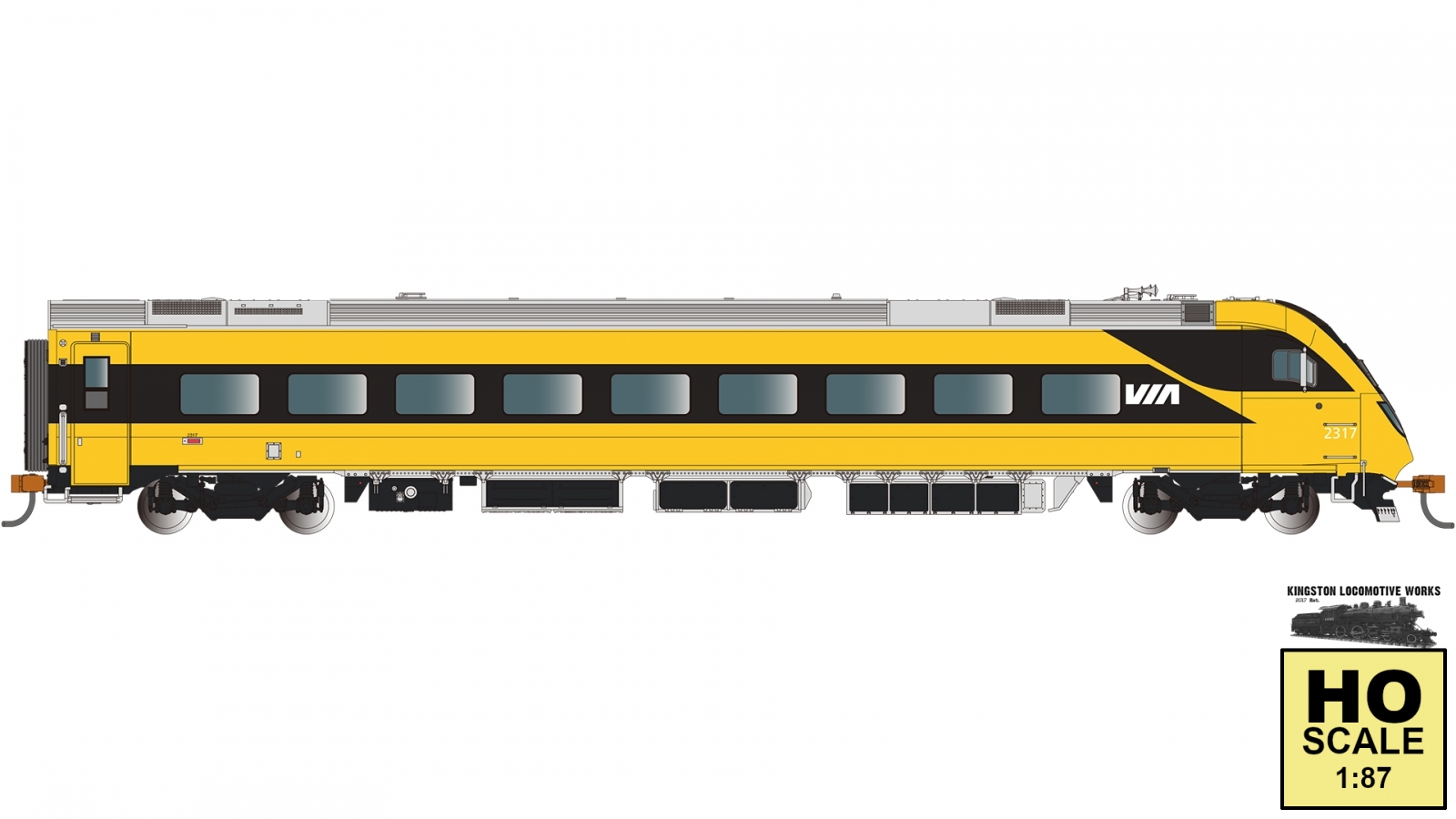 Bachmann 鉄道 Bachmann 74522 HO Siemens Venture Cab Car - VIA Rail 